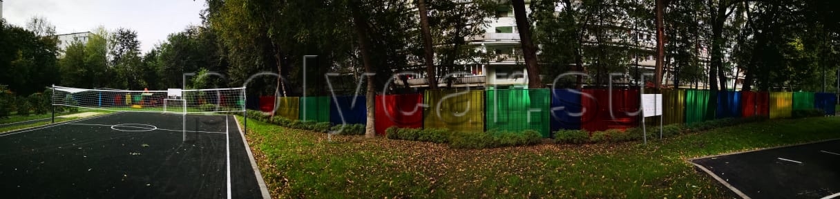 Забор для детского сада из поликарбоната